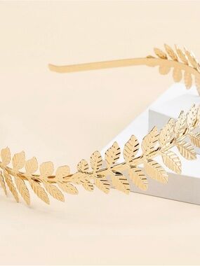 Gold Leaf Bridal Headband - Elegant Women’s Hair Accessory Buy 1 Get 1 Free